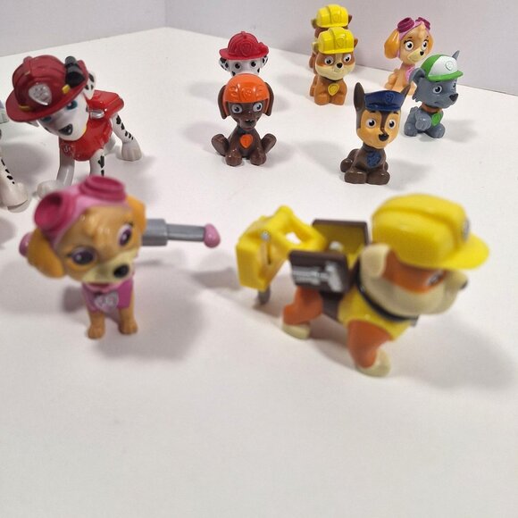 Paw Patrol Action Figures 18 Lot Chase Marshall Skye Rocky Rubble Everest Zuma - Picture 12 of 14